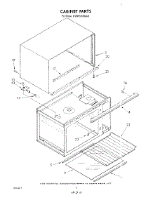 04 - Cabinet parts for Kitchenaid Microwave KCMS135SAL0 from AppliancePartsPros.com
