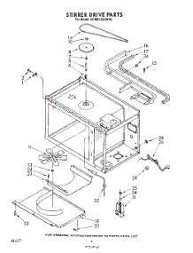 03 - Stirrer Drive parts for Kitchenaid Microwave KCMS135SWH0 from AppliancePartsPros.com