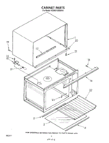 04 - Cabinet parts for Kitchenaid Microwave KCMS135SWH0 from AppliancePartsPros.com
