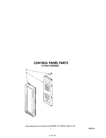 05 - Control Panel parts for Kitchenaid Microwave KCMS132S0 from AppliancePartsPros.com