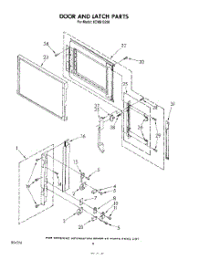 06 - Door And Latch parts for Kitchenaid Microwave KCMS132S0 from AppliancePartsPros.com