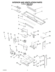 03 - Interior And Ventilation parts for Kitchenaid Microwave KHMS145KSS0 from AppliancePartsPros.com
