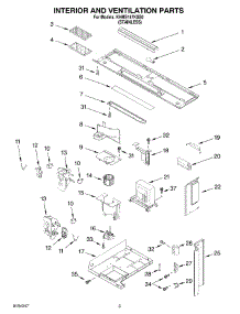 03 - Interior And Ventilation parts for Kitchenaid Microwave KHMS147KSS0 from AppliancePartsPros.com