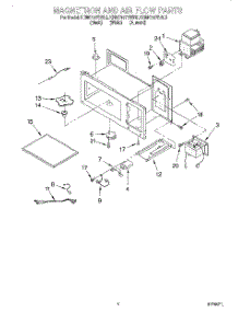 04 - Magnetron And Air Flow parts for Kitchenaid Microwave KHMC107BBL5 from AppliancePartsPros.com