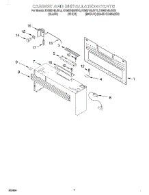 06 - Cabinet And Installation parts for Kitchenaid Microwave KHMS145JBT0 from AppliancePartsPros.com