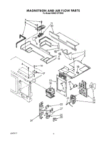 04 - Magnetron And Air Flow parts for Kitchenaid Microwave KHMC107YWH0 from AppliancePartsPros.com