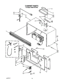 06 - Cabinet parts for Kitchenaid Microwave KHMC107YWH0 from AppliancePartsPros.com