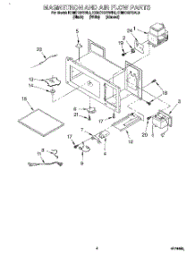 04 - Magnetron And Air Flow parts for Kitchenaid Microwave KHMC107BBL0 from AppliancePartsPros.com