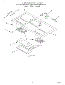 08 - Ventilation parts for Kitchenaid Microwave KHMC107BWH5 from AppliancePartsPros.com