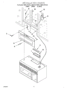 09 - Installation parts for Kitchenaid Microwave KHMC107BWH5 from AppliancePartsPros.com