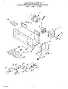 05 - Interior Parts (1), Literature parts for Kitchenaid Microwave KHMC107BAL5 from AppliancePartsPros.com