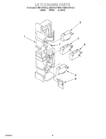07 - Latch Board parts for Kitchenaid Microwave KHMC107BAL5 from AppliancePartsPros.com