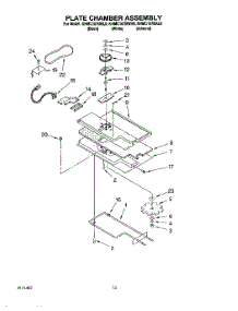 10 - Plate Chamber Assembly parts for Kitchenaid Microwave KHMC107BWH0 from AppliancePartsPros.com