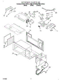 06 - Interior (2) parts for Kitchenaid Microwave KHMC107BWH4 from AppliancePartsPros.com