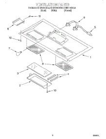07 - Ventilation parts for Kitchenaid Microwave KHMS105BBL6 from AppliancePartsPros.com