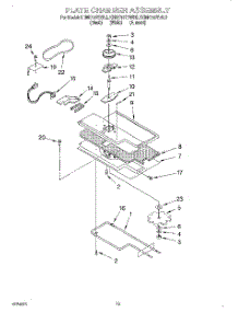 10 - Plate Chamber parts for Kitchenaid Microwave KHMC107BBL5 from AppliancePartsPros.com