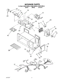 05 - Interior, Literature parts for Kitchenaid Microwave KHMS105BAL5 from AppliancePartsPros.com