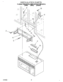 08 - Installation parts for Kitchenaid Microwave KHMS105BBL0 from AppliancePartsPros.com
