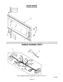 05 - Door , Wiring Harness , Lit / Optional parts for Kitchenaid Microwave KHMS105WBL from AppliancePartsPros.com