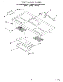 07 - Ventilation parts for Kitchenaid Microwave KHMS105BBL5 from AppliancePartsPros.com