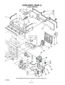 03 - Section parts for Kitchenaid Microwave KHMS105S0 from AppliancePartsPros.com