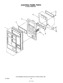 07 - Control Panel parts for Kitchenaid Microwave KHMS105S0 from AppliancePartsPros.com