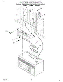 08 - Installation parts for Kitchenaid Microwave KHMS105BAL2 from AppliancePartsPros.com