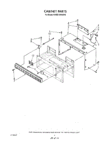 04 - Cabinet parts for Kitchenaid Microwave KHMS105WWH0 from AppliancePartsPros.com