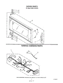 05 - Door , Wiring Harness , Lit / Optional parts for Kitchenaid Microwave KHMS105WWH0 from AppliancePartsPros.com