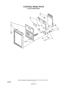 06 - Control Panel parts for Kitchenaid Microwave KHMS105WWH0 from AppliancePartsPros.com