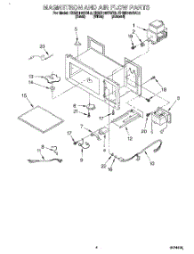 04 - Magnetron And Air Flow parts for Kitchenaid Microwave KHMS105BWH0 from AppliancePartsPros.com