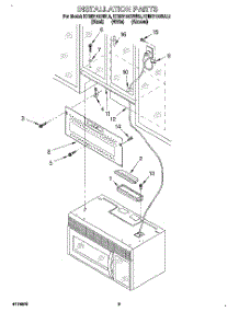 08 - Installation parts for Kitchenaid Microwave KHMS105BWH5 from AppliancePartsPros.com