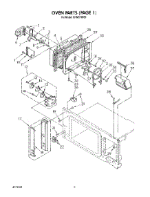 03 - Oven parts for Kitchenaid Microwave KHMC106S0 from AppliancePartsPros.com