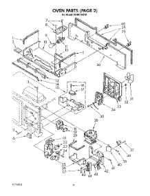 04 - Section parts for Kitchenaid Microwave KHMC106S0 from AppliancePartsPros.com