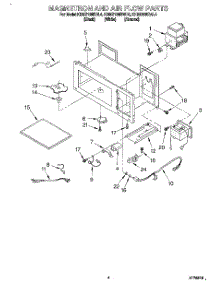 04 - Magnetron And Air Flow parts for Kitchenaid Microwave KHMS105BAL4 from AppliancePartsPros.com