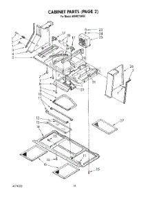 07 - Section parts for Kitchenaid Microwave KHMC106S0 from AppliancePartsPros.com