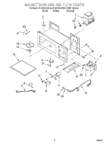 04 - Magnetron And Air Flow parts for Kitchenaid Microwave KHMS105BAL6 from AppliancePartsPros.com