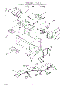 05 - Interior, Literature parts for Kitchenaid Microwave KHMS105BAL6 from AppliancePartsPros.com
