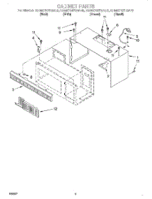 03 - Cabinet parts for Kitchenaid Microwave KHMC107EAL0 from AppliancePartsPros.com