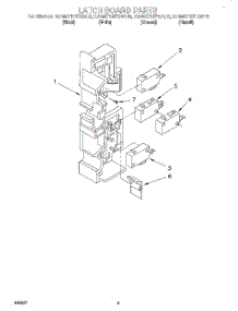 07 - Latch Board parts for Kitchenaid Microwave KHMC107EAL0 from AppliancePartsPros.com