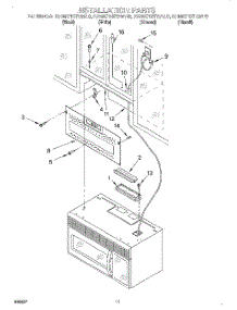 09 - Section parts for Kitchenaid Microwave KHMC107EAL0 from AppliancePartsPros.com