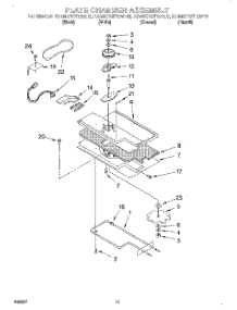 10 - Plate Chamber Assembly parts for Kitchenaid Microwave KHMC107EAL0 from AppliancePartsPros.com