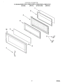 02 - Door parts for Kitchenaid Microwave KHMS147HBL1 from AppliancePartsPros.com