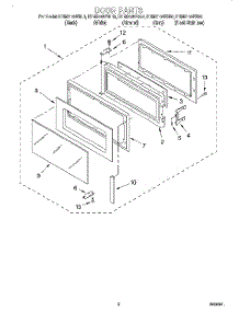 02 - Door parts for Kitchenaid Microwave KHMS105EAL0 from AppliancePartsPros.com