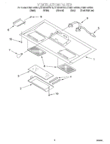 07 - Ventilation parts for Kitchenaid Microwave KHMS105EBL0 from AppliancePartsPros.com