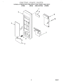 02 - Control Panel parts for Kitchenaid Microwave KCMS135HBL0 from AppliancePartsPros.com