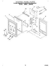 07 - Control Panel parts for Kitchenaid Oven KEMS306BBL2 from AppliancePartsPros.com