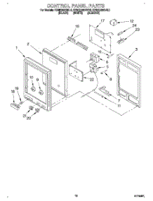 07 - Control Panel parts for Kitchenaid Oven KEMS306BAL0 from AppliancePartsPros.com