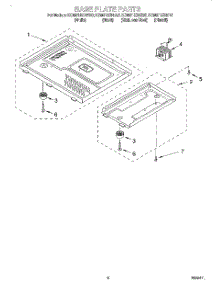 06 - Base Plate parts for Kitchenaid Microwave KCMS135HSS0 from AppliancePartsPros.com