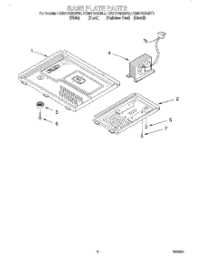 06 - Base Plate parts for Kitchenaid Microwave KCMS135GBT0 from AppliancePartsPros.com